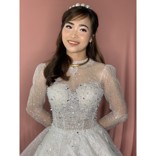 áo cưới tay dài . tùng vi tính