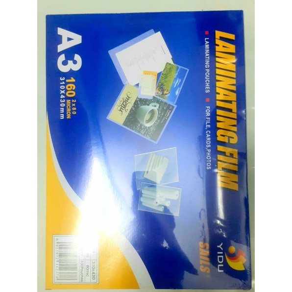 Giấy ép khổ A3.