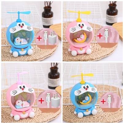 Đèn Ngủ Doraemon Siêu Dễ Thương, Có Lỗ Tiết Kiệm Tiền, Cắm Sạc USB, Đồ Decor - Quà Tặng Sinh Nhật