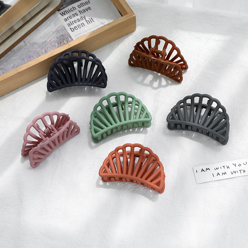 Kẹp tóc nhựa acrylic nhiều màu tùy chọn phong cách Hàn Quốc cho nữ