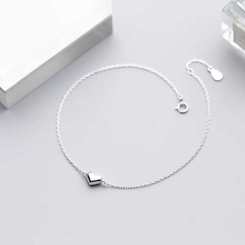 Lắc tay tim bạc cao cấp 🌼 YN JEWELRY