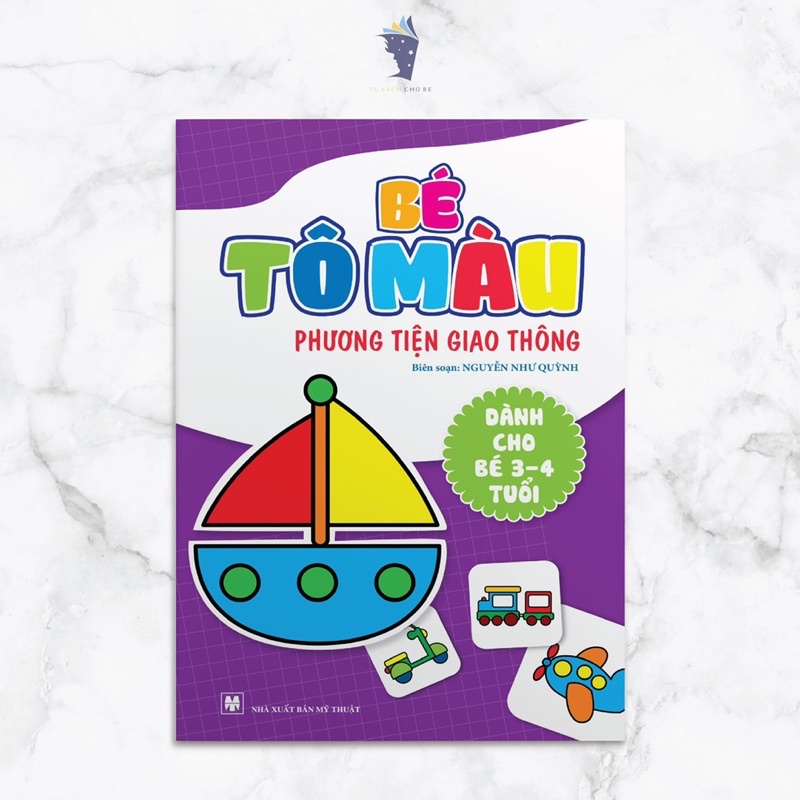 Sách- Bộ 8 Cuốn Tô Màu Bé Học IQ