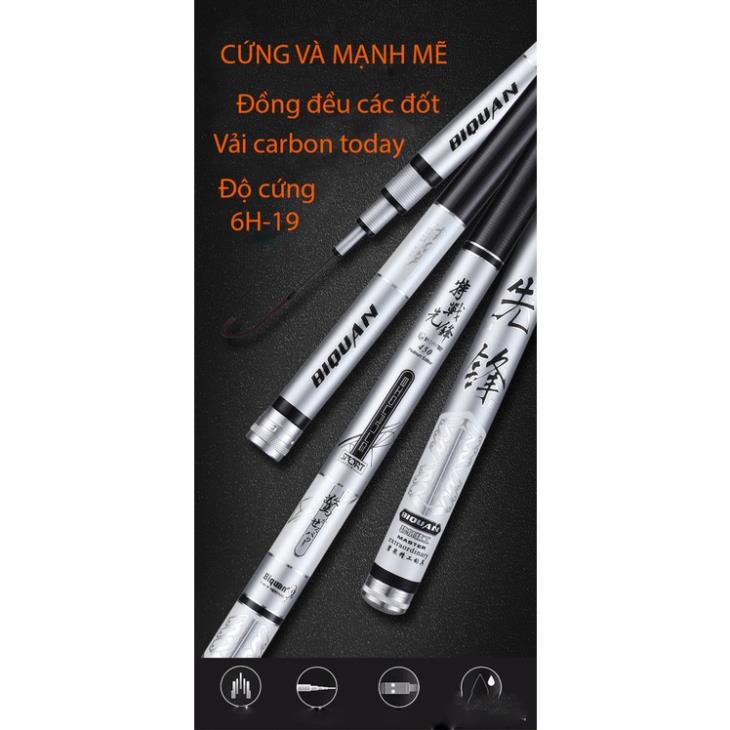 Cần Câu Đài Nhất Dương Chỉ 6H Cần Câu Tay Câu Đơn Carbon Cao Cấp BQ