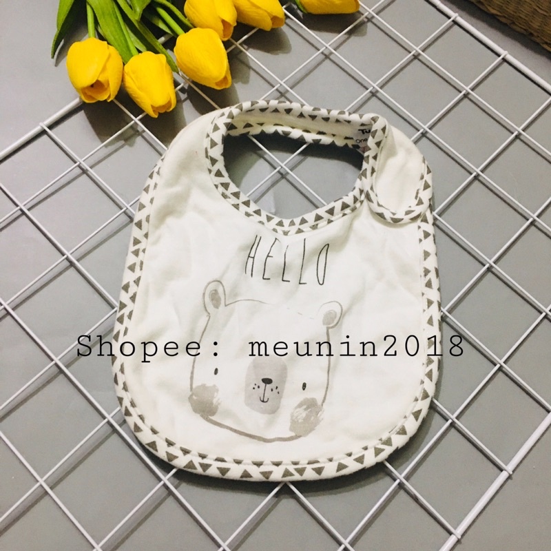 Khăn yếm cotton ăn dặm quàng cổ giữ ấm NEW LỖI cho bé trai bé gái