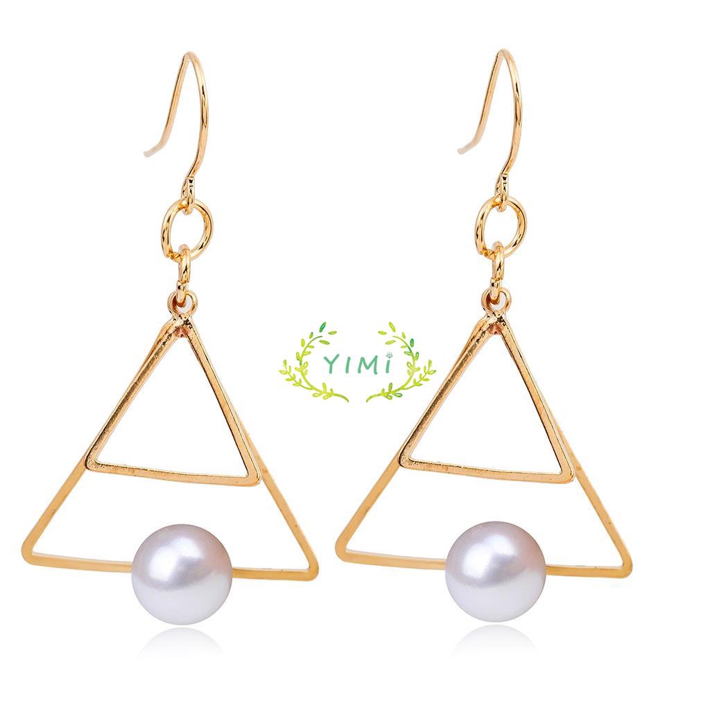 [Bayar Di Tempat] Punk Style Phong cách bông tai hình tam giác cho phụ nữ❤Yimi❤