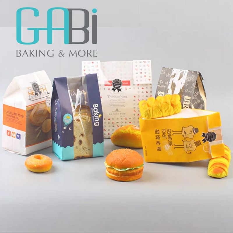 Set 10 túi giấy đựng bánh mỳ (nhiều mẫu)