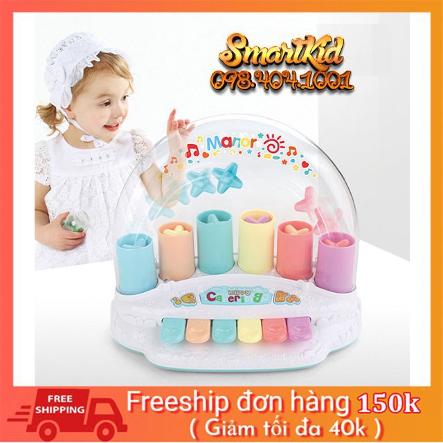 CHÍNH HÃNG_GIẢM10K_Đàn Piano 6 Phím+Ngôi Sao Cho Bé_Đồ Chơi Nhạc Cụ