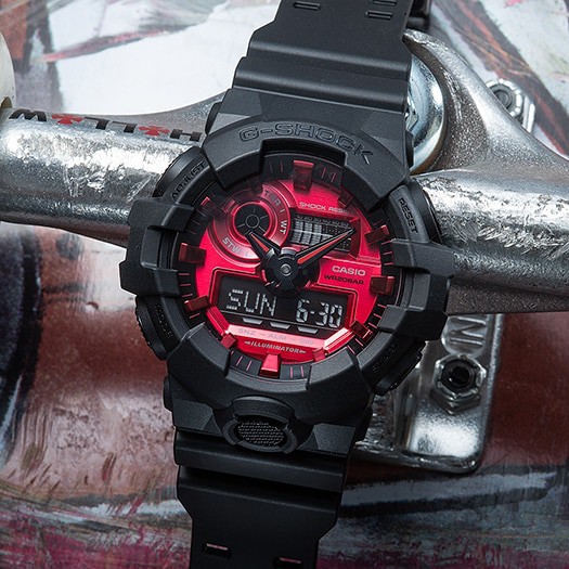 Đồng Hồ Nam Casio G-Shock GA-700AR-1ADR Chính Hãng - Dây Nhựa | G-Shock GA-700AR-1A Big Case