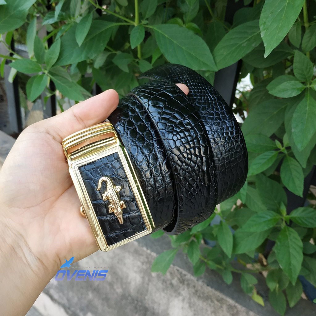 THẮT LƯNG CÁ SẤU LIỀN NGUYÊN MIẾNG. DA BỤNG HÔNG CÁ SẤU TRƠN ĐẸP NHẸ NHÀNG!