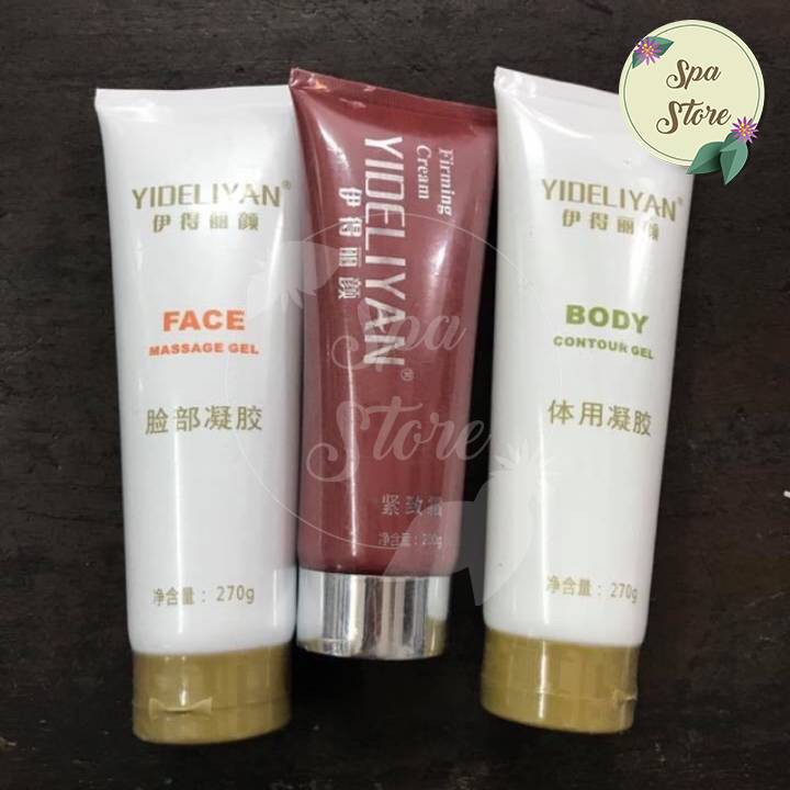 Bộ 3 Tuýp Gel Nâng Cơ Face And Body Yideliyan Cao Cấp Chính Hãng Kem Điêu Khắc Giảm Béo Thon Gọn Xóa Nhăn Chai 270g