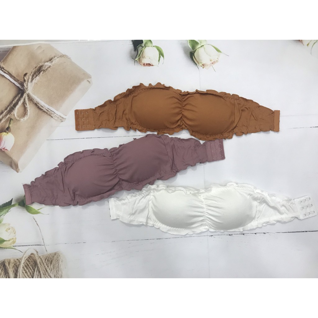 Áo ngực, áo Bra quây ngang cotton béo dễ thương