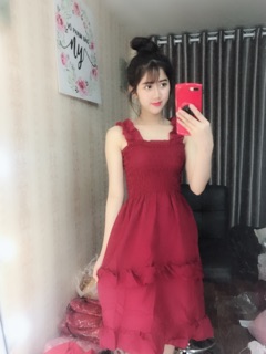 Đầm cánh tiên hai tầng