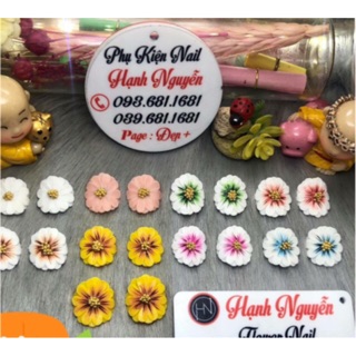 Hoa bột nổi 3D gắn móng : Hướng Dương size Tay 17k + sz Chân 18k