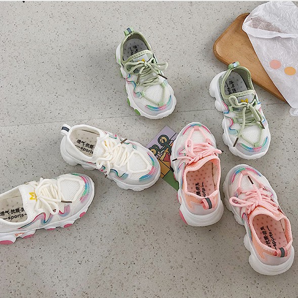 Giày thể thao đế mềm chống trượt phong cách Hàn Quốc cho bé