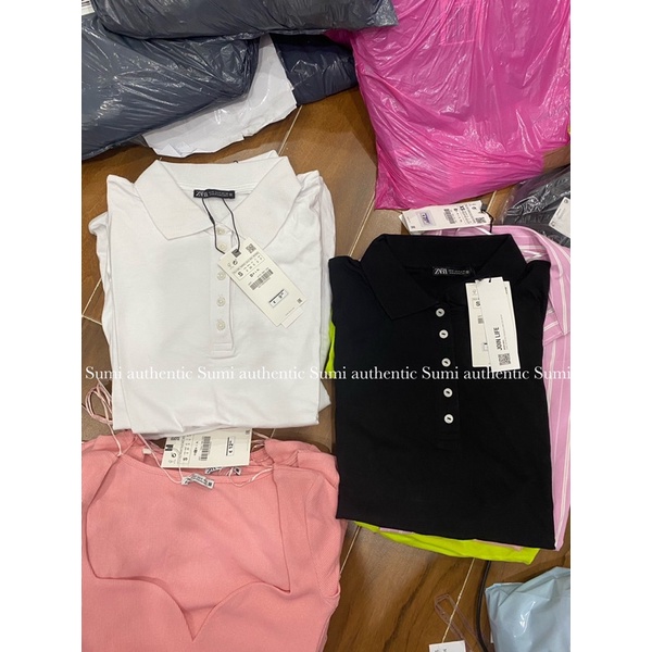 Áo thun polo Zara nữ | Hàng hiệu vợt sale