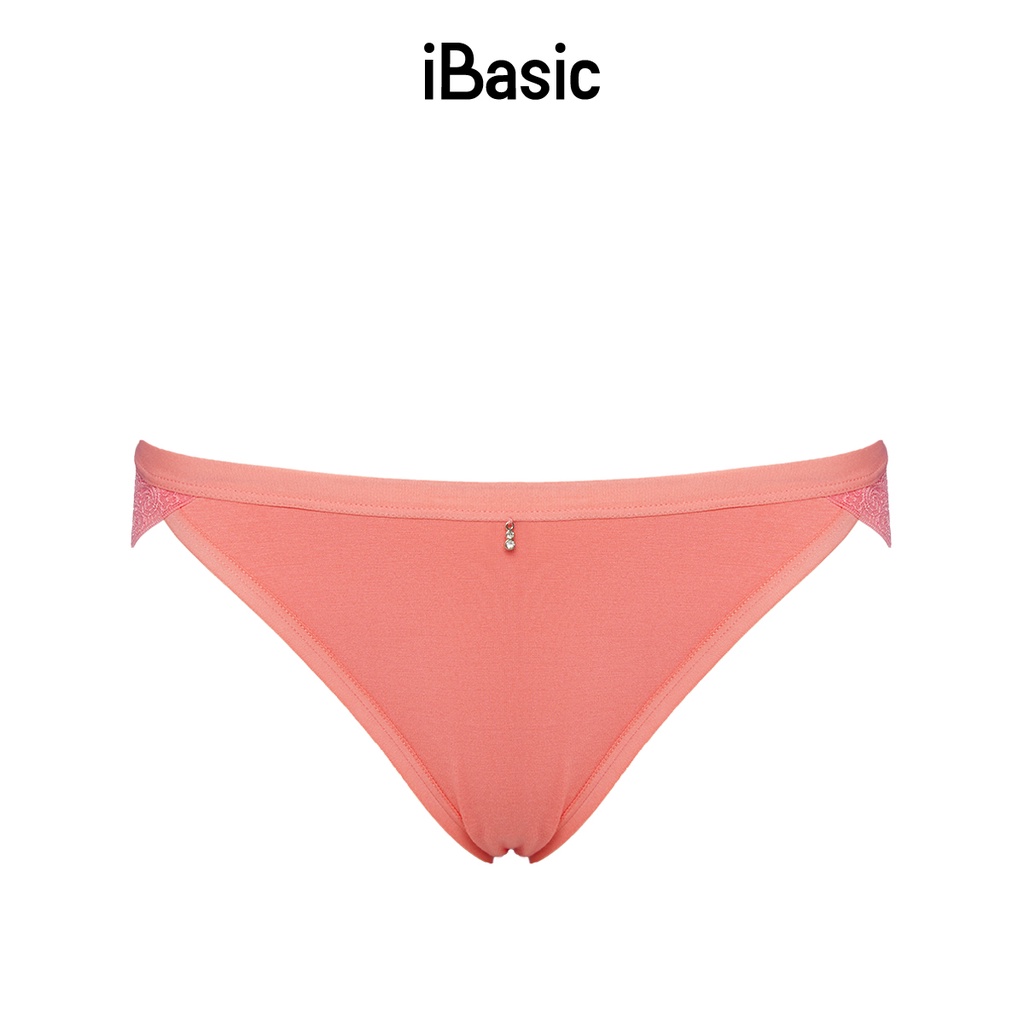 Quần lót nữ thun lạnh visco phối ren iBasic PANW115