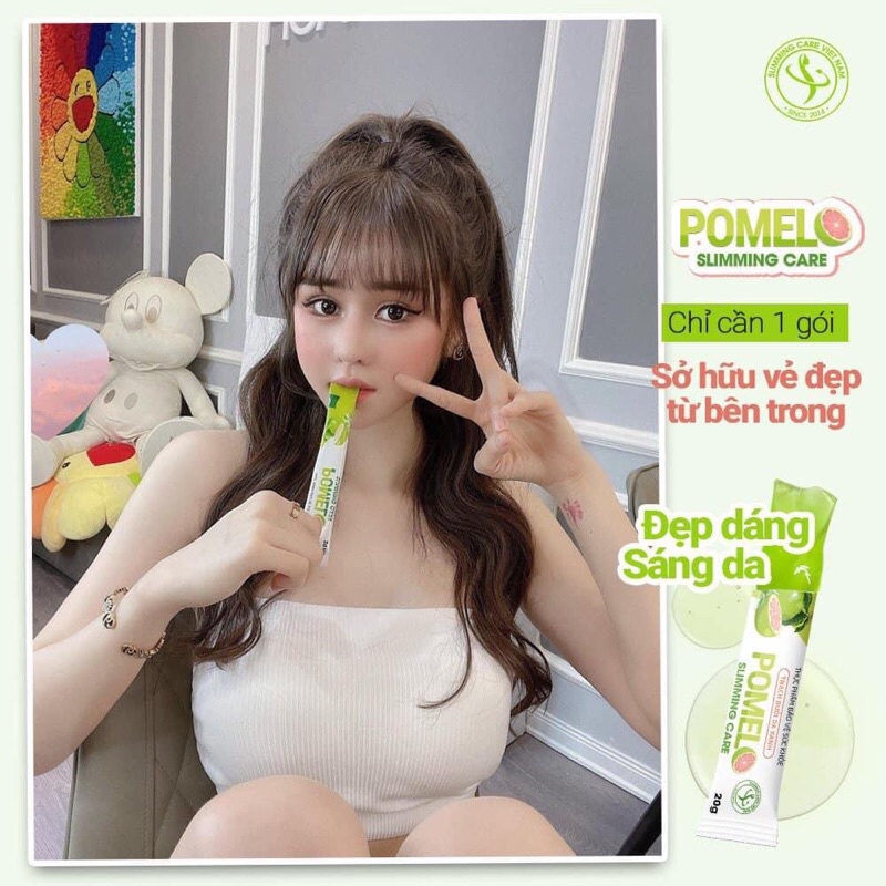 Thạch bưởi da xanh giảm cân Pomelo Slimming Care tặng kèm Detox rau củ