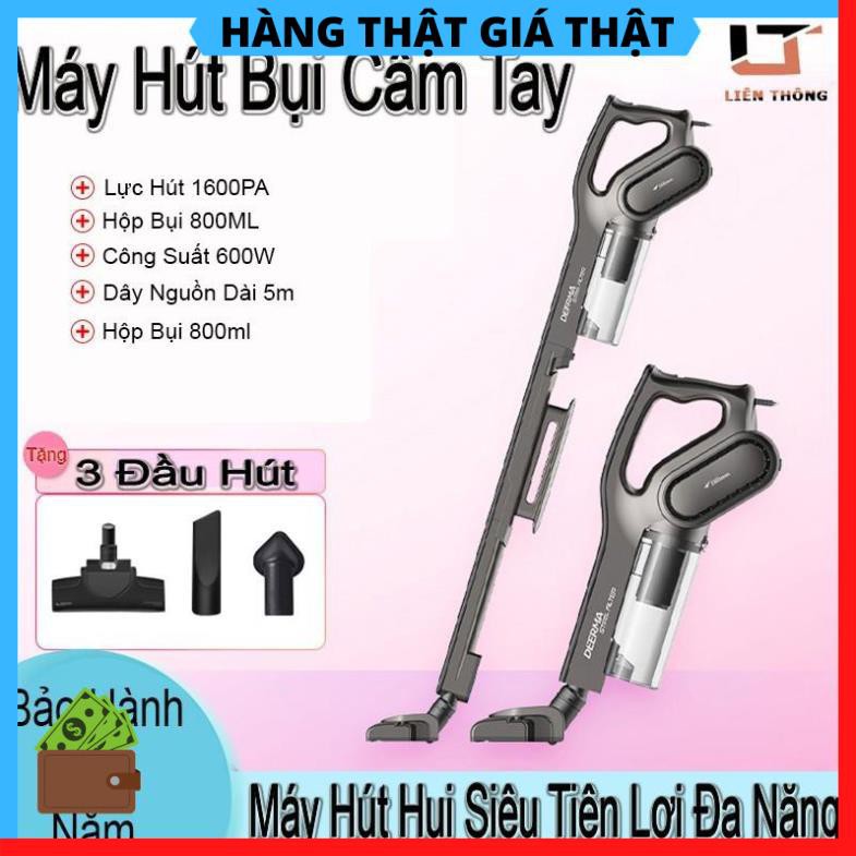 Máy Hút Bụi Cầm Tay Xiaomi Deerma Đa Năng Đa Công Dụng - Tiện Gọn (Tặng kèm 3 đầu hút)  [HÀNG XỊN]