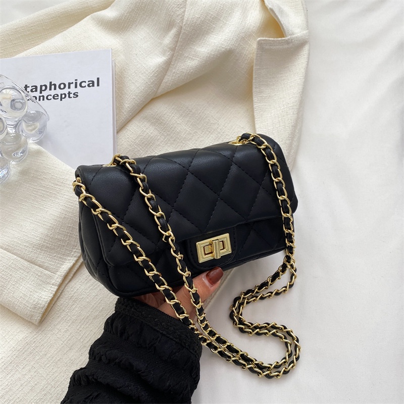 Túi Đeo Chéo Vai Thêu Họa Tiết Dây Xích Thời Trang Mùa Hè Hàng Mới Dành Cho Bạn Nữ 2022