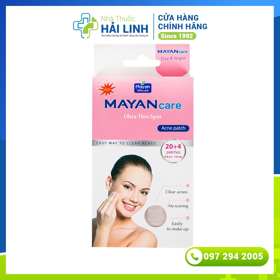 Miếng dán mụn Mayan care⚡Nhập khẩu Hàn quốc⚡Miếng dán che và giảm mụn tức thì