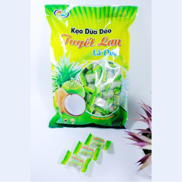 Kẹo dừa Tuyết Lan lá dứa