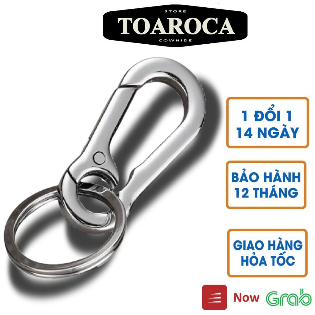 Móc khóa smarttkey ô tô,xe máy bằng kim loại hình quả bầu  có ngàm chống rớt gắn thắt lưng Toaroca