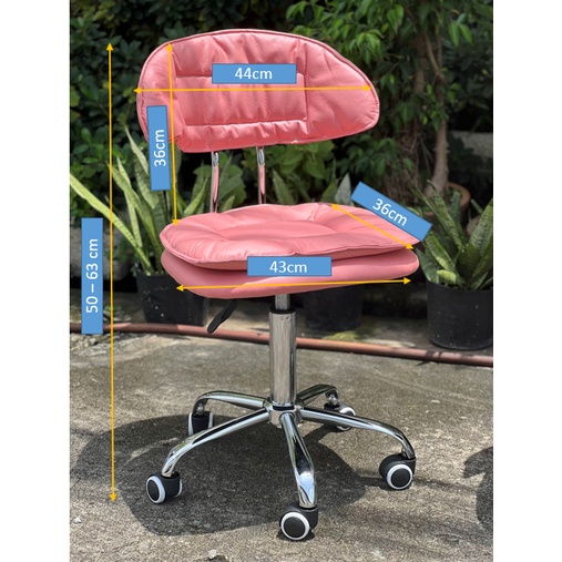 Ghế xoay học tập, làm việc, makeup, nail, spa, quầy lễ tân hàng nhập khẩu cao cấp TM675X