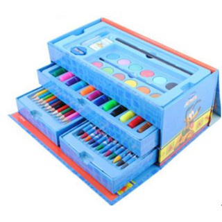 Bộ hộp màu 54 chi tiết, 3 tầng cho bé kích thích sáng tạo