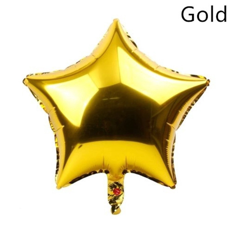 Bộ 5 bong bóng lá nhôm hình ngôi sao