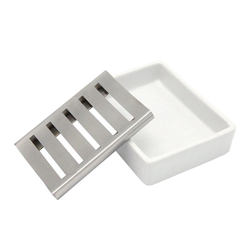 Khay Đựng Xà Phòng Bằng Thép Không Gỉ Dễ Vệ Sinh