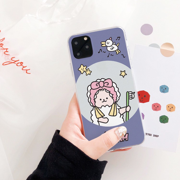 Ốp iphone silicon dẻo trong Sweet Dream dành cho ip 6 đến 14promax - t07