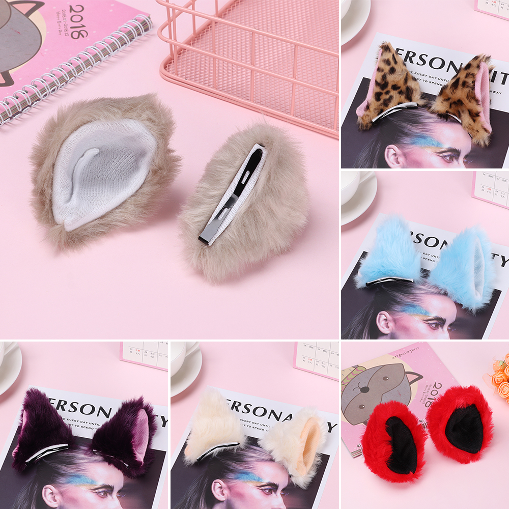1 Cặp kẹp tóc hình tai mèo xinh xắn
