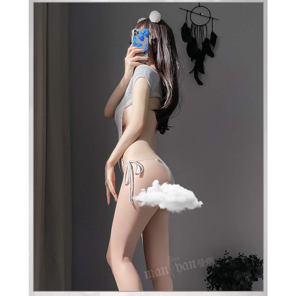 Đồ ngủ sexy FREE SHIP Set len hở lưng khoét ngực quyến rũ | BigBuy360 - bigbuy360.vn