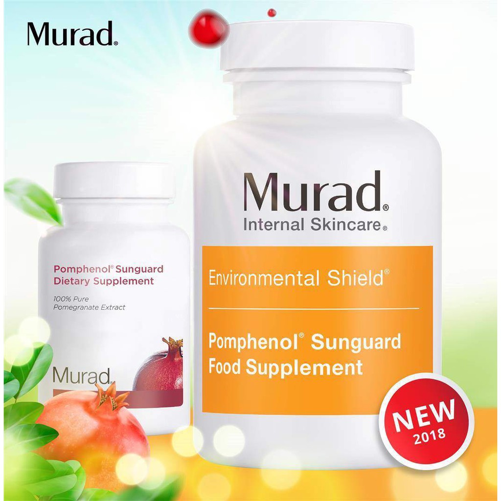 [Chính hãng] Viên Uống Chống Nắng Nội Sinh Murad Chiết Xuất Từ Quả Lựu Pomphenol Sunguard Dietary Supplement 60 viên