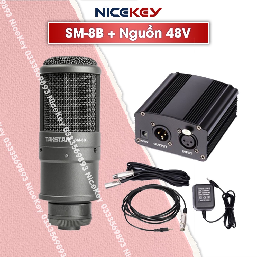 Mic thu âm TAKSTAR SM-8B, Micro livestream, karaoke chuyên nghiệp, hàng chính hãng [BẢO HÀNH 12 THÁNG]