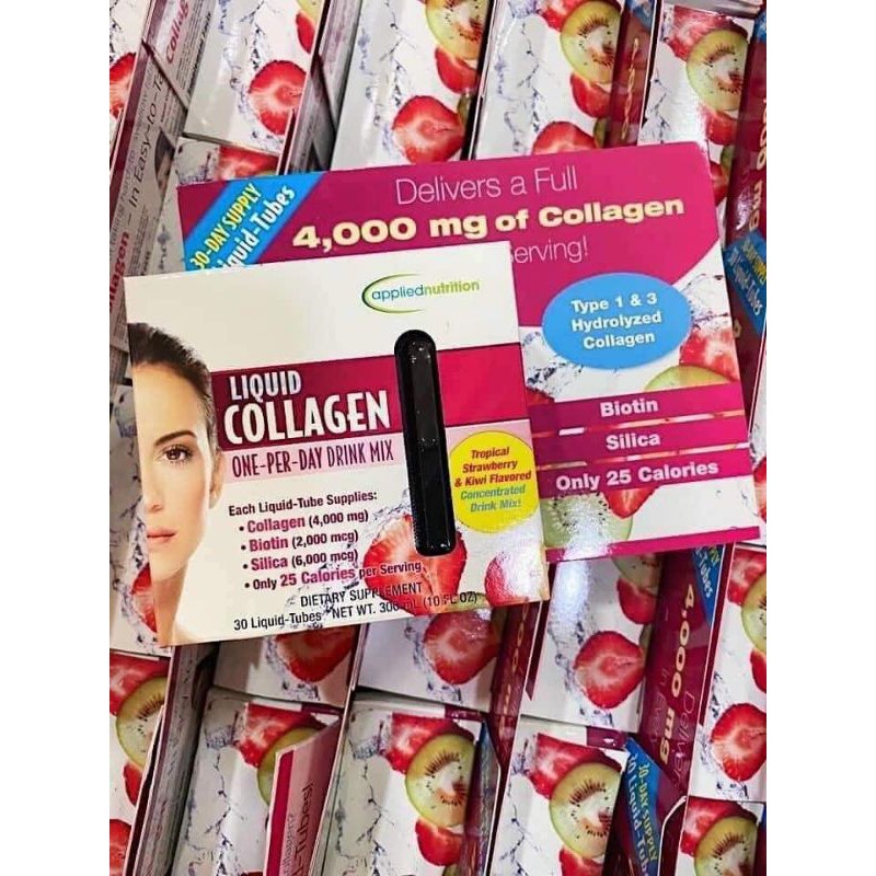Collagen dạng nước Liquid Collagen 30 ống  của Mỹ