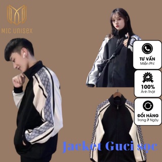 Áo khoác nam jacket 3 sọc, Áo khoác Bomber form rộng Unisex nam nữ mặc đều đẹp