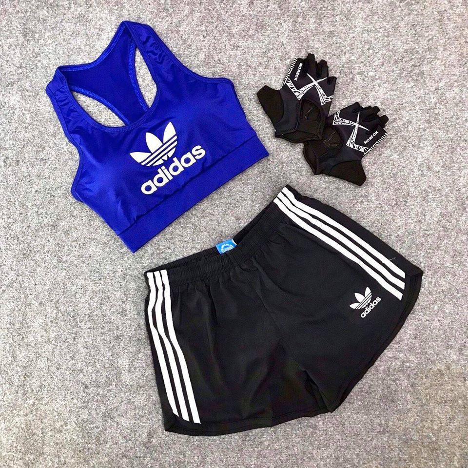 Set đùi tập gym yoga addidas