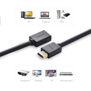 Dây nối dài hdmi 1.4 thuần đồng 19+1 dài 2m ugreen hd107 10142 - hàng chính hãng