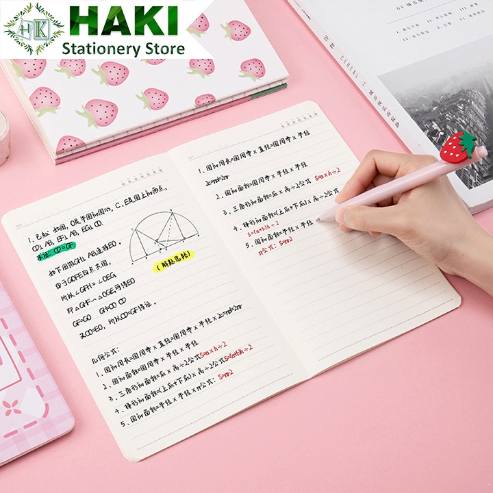 Sổ tay ghi chép A5 HAKI quyển sổ cute bìa hoạt hình dễ thương đồ dùng văn phòng phẩm S17
