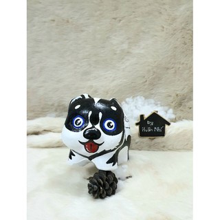 Heo đất Handmade - chó Alaska mặt ngáo