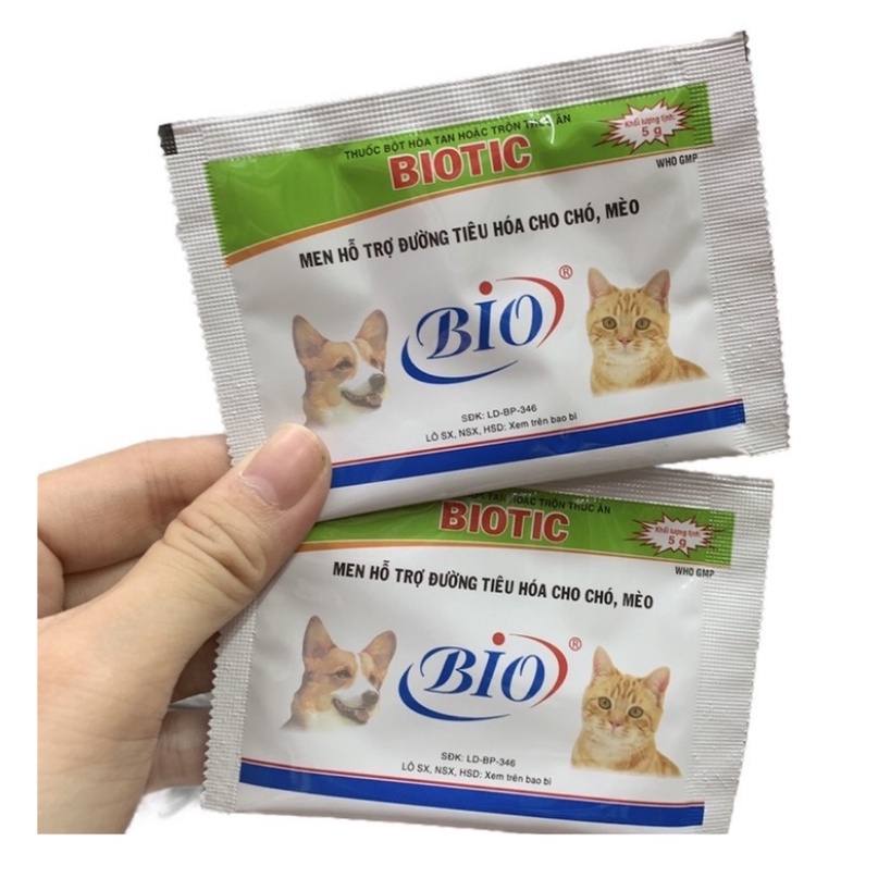 Men Tiêu Hóa Hỗ Trợ Đường Ruột Cho Chó Mèo BIOTIC 5g - iPet Shop