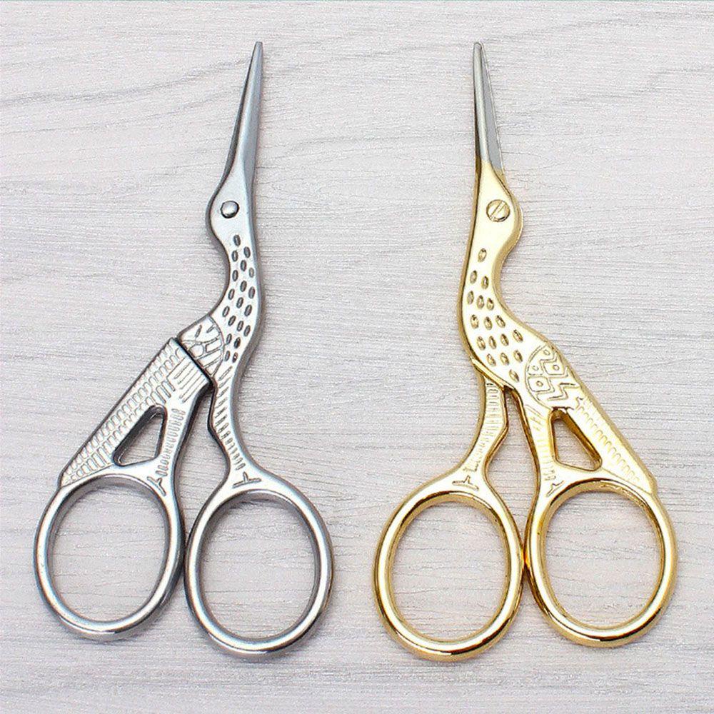 Glenes Kéo Cắt Móng Tay Thêu Hình Chim Hạc Cổ Điển