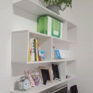 Kệ giá sách gỗ treo tường 3 ngăn rộng 80cm có sẵn