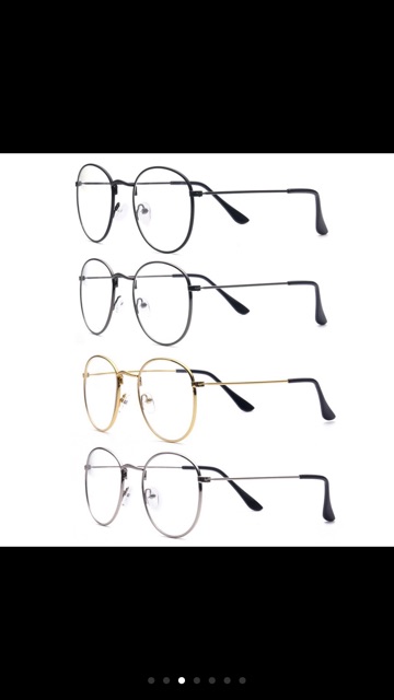 Kính vintage mảnh kính teen gọng kim loại | BigBuy360 - bigbuy360.vn