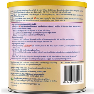 Sữa bột Similac Mom IQ-Plus (Hương Vani hoặc Sữa Chua Dâu) 400g