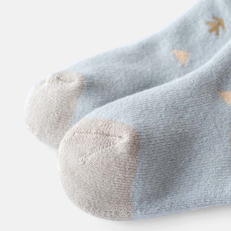 Set 3 Đôi Tất Cổ Cao Hình Thú Đáng Yêu Cho Bé