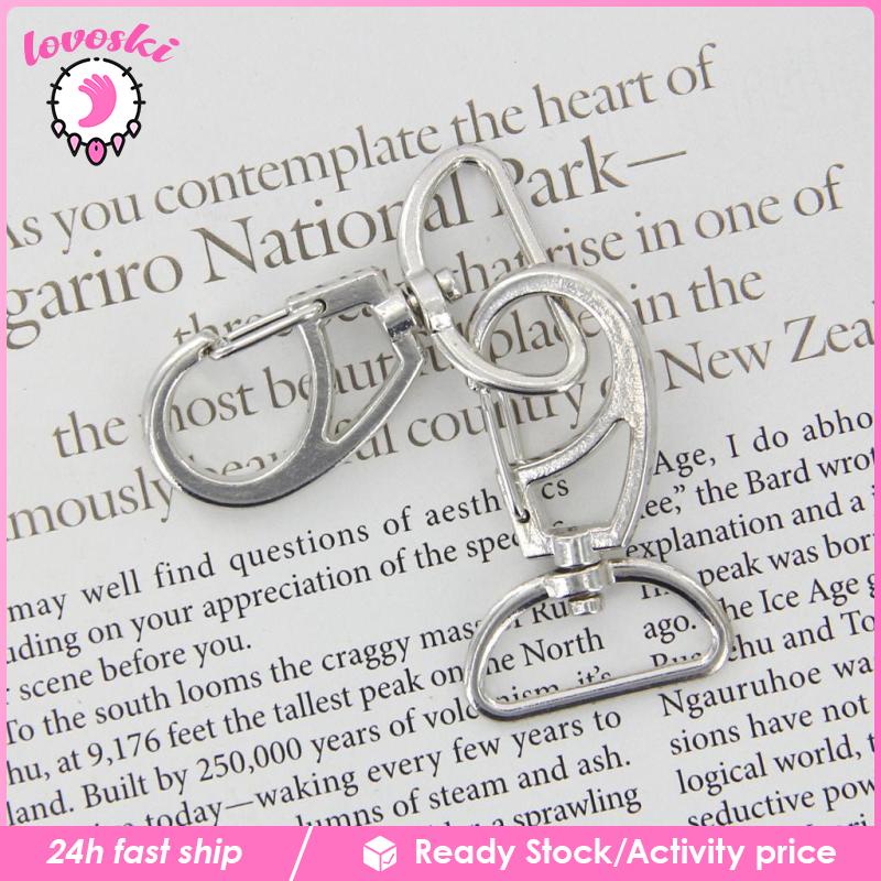 [Lovoski] Set 10 Móc Khóa Tôm Hùm Xoay 20mm Thủ Công