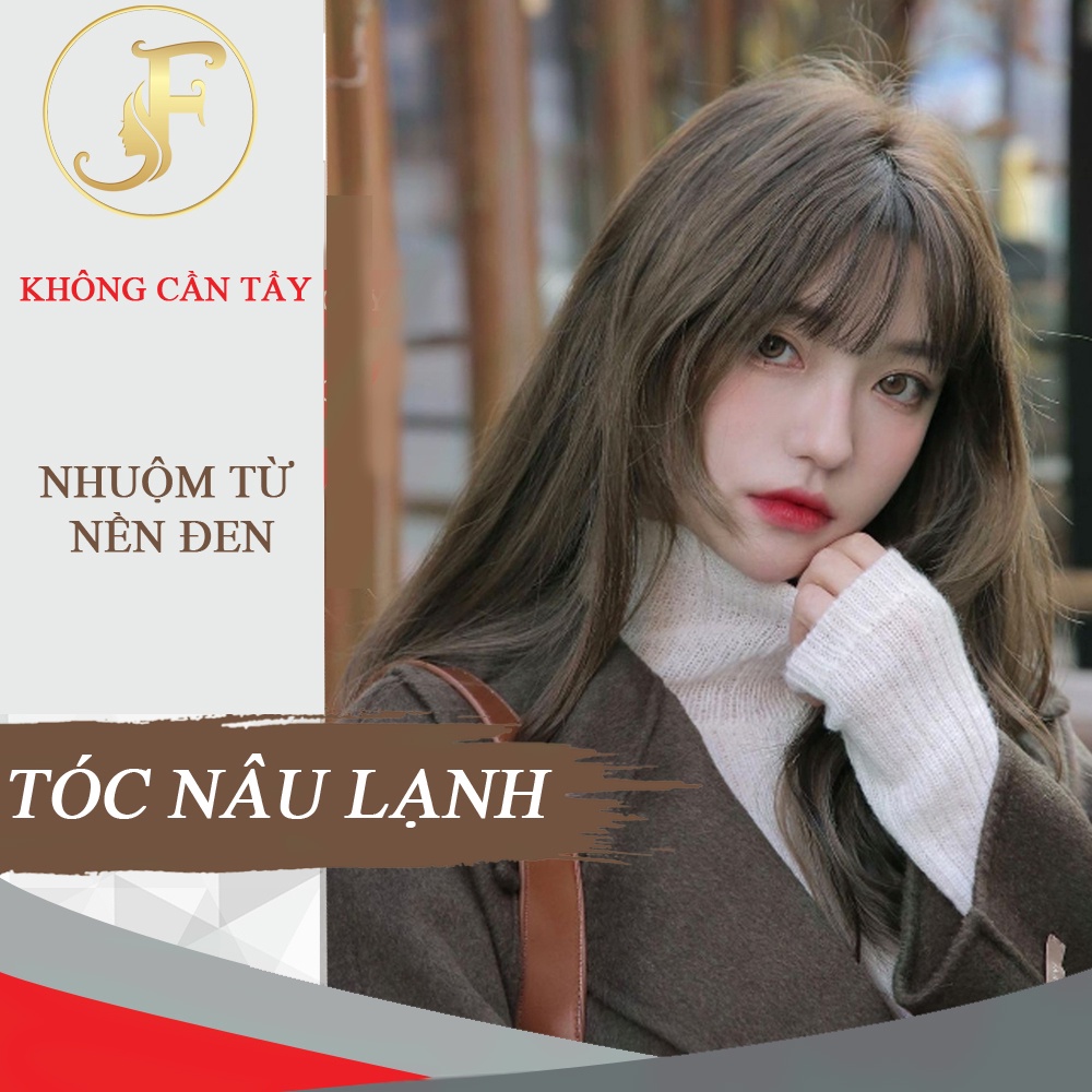 1 tuýp thuốc nhuộm tóc tại nhà nâu lạnh không tẩy