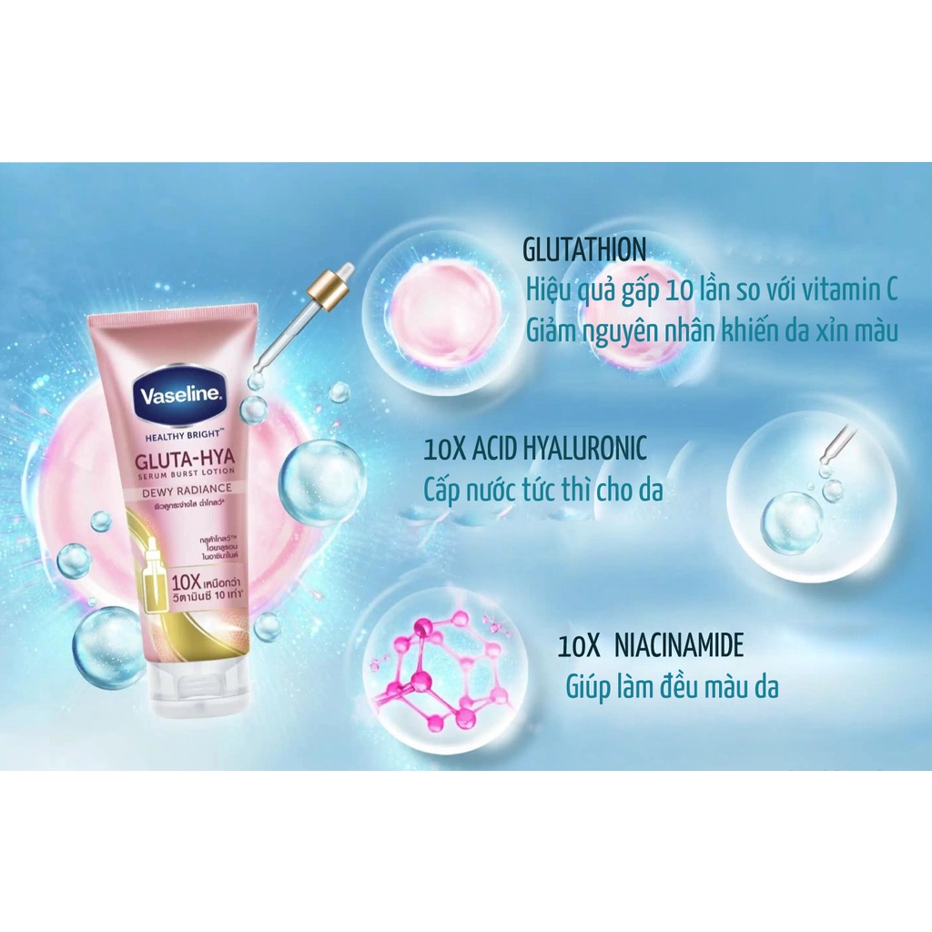 Kem dưỡng thể trắng da Thái Lan - Vaseline Gluta Hya/dưỡng thể vaselin | BigBuy360 - bigbuy360.vn